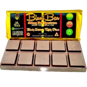BluntBar 500MG Full Spectrum Belgium Dark Chocolate | 250MG THC + 250MG CBD