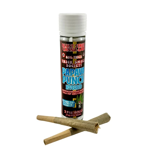 Hash Infused Pre-Rolls | 2 Pack | .75g Each papaya